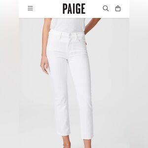Paige Cindy Crop in White